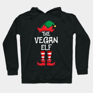 Vegan Elf Matching Family Christmas Vegetarian Hoodie